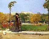 In the Park, Paris by childe hassam